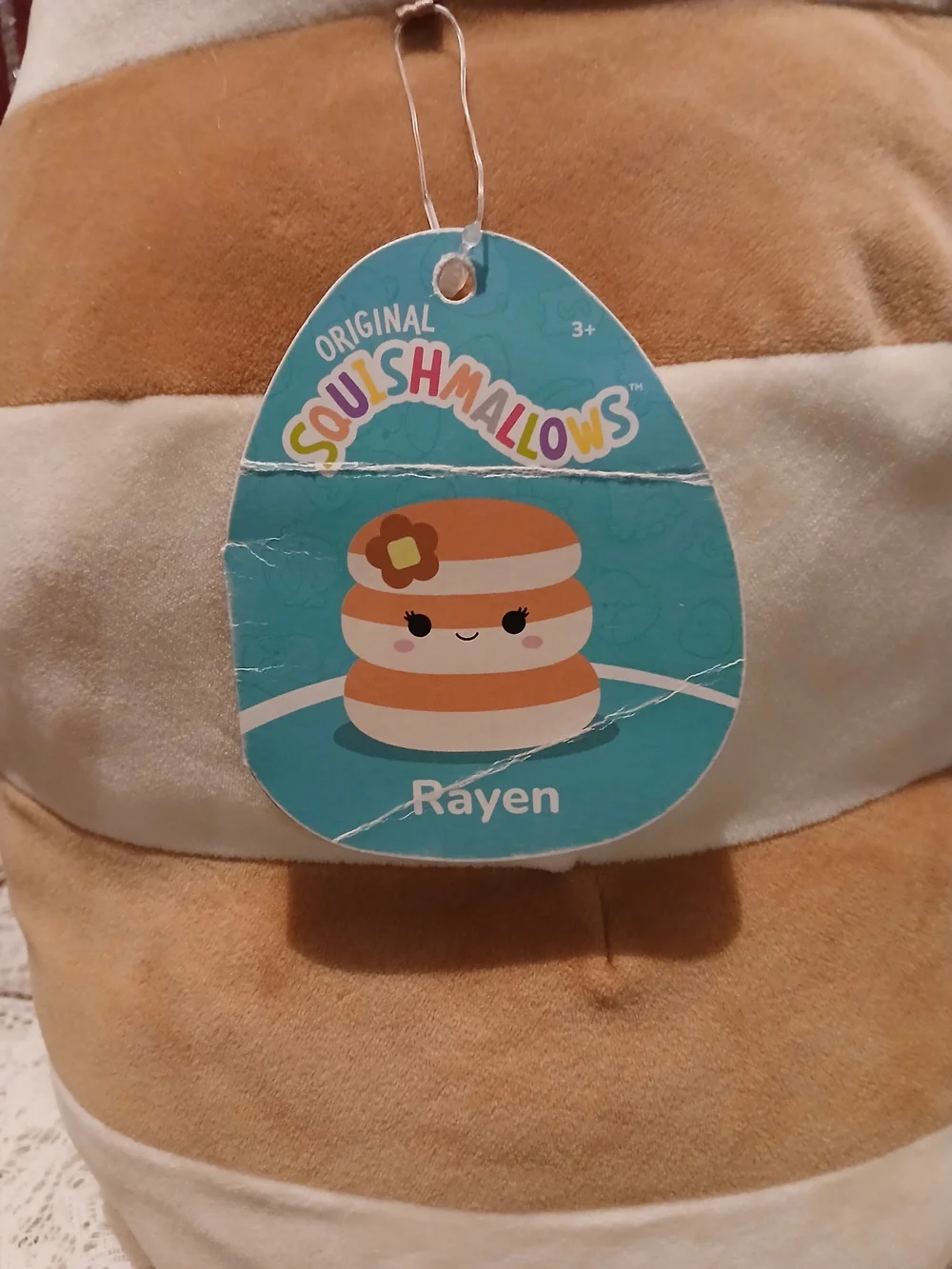 Squishmallows Rayen- Cream and Tan